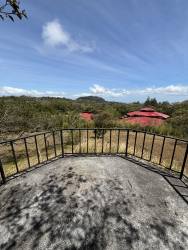 Outdoor terrace with panoramic mountain views in exclusive El Valle country estate for sale Panama