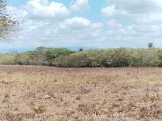 Wide open landscape with clear sky rural farmland plot Coclé Panama