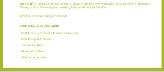 Large agricultural barn with fenced farmland and trees on 3.2 hectare ranch in Panama