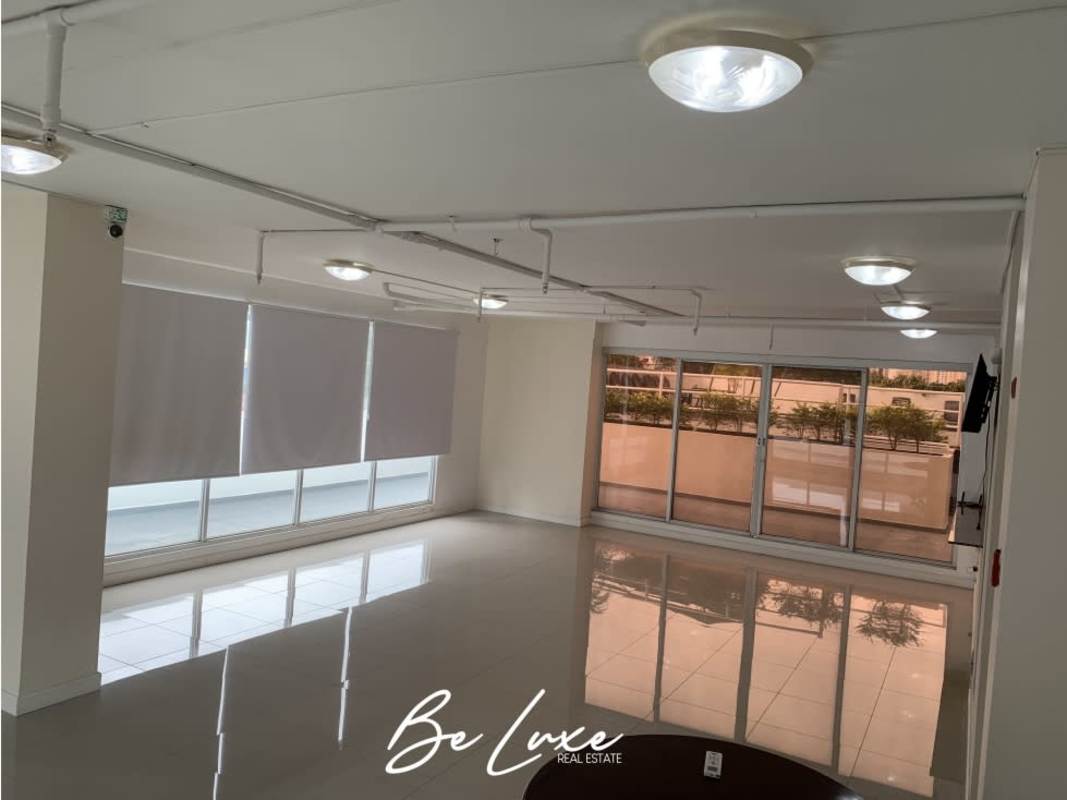 Apartment balcony with panoramic skyline city view at PH Montemar San Francisco Panama City