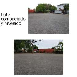 Flat compacted lot with gravel surface and boundary wall in San Mateo David Panama