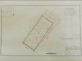 Property boundary and contour lines map Playa Malibu lot Nueva Gorgona