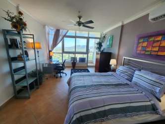 Guest bathroom with modern fixtures granite countertop in PH Coronado Golf condo for sale