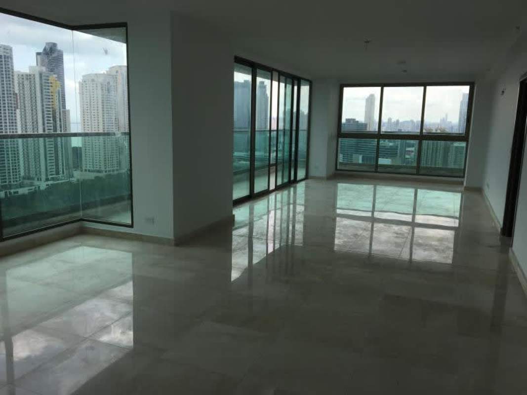 Modern master bathroom double vanity and glass shower PH Park Lane Costa del Este Panama