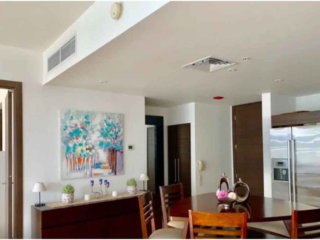 Primary bedroom with panoramic ocean views and natural light in PH The Ocean Club Punta Pacifica Panama