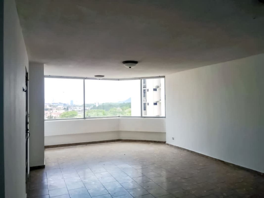 Kitchen with wooden cabinetry, granite countertop, large window in PH Villa de las Fuentes El Dorado Panama