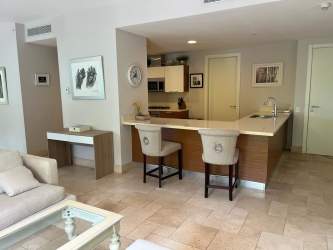 Modern guest powder room in luxury apartment Puntarena Buenaventura Panama