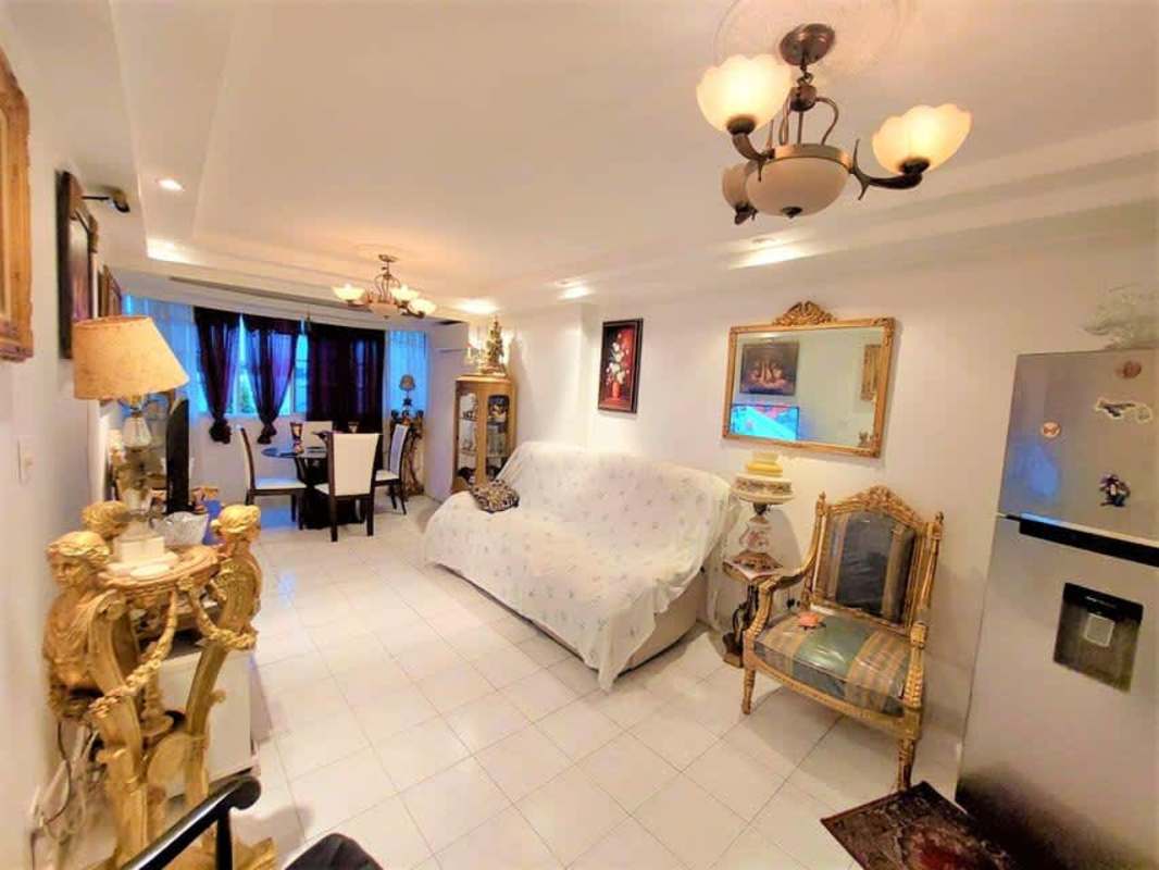 Contemporary bathroom with beige tiles and glass shower enclosure PH Villas Costa del Este Panama