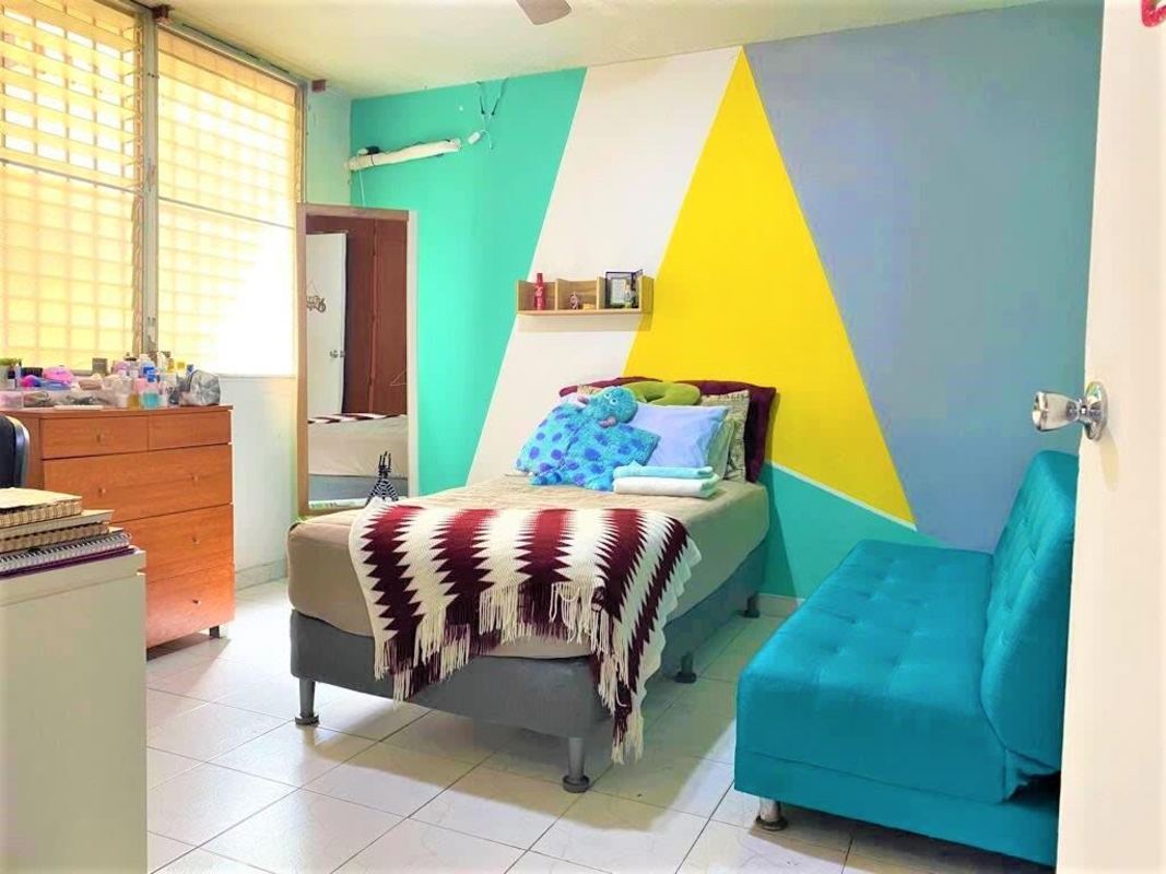 Master bedroom with closet large window natural light Betania Panama