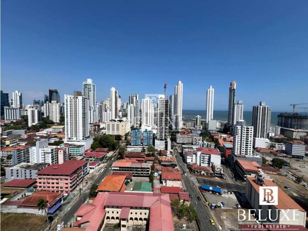 Sky Lounge rooftop with seating 360 views at PH El Botánico Panama City