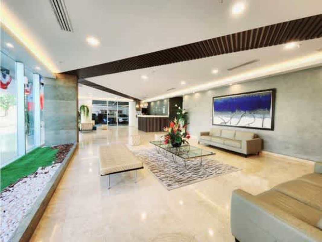 Open kitchen with granite countertops, stainless appliances in Costa del Este Panama