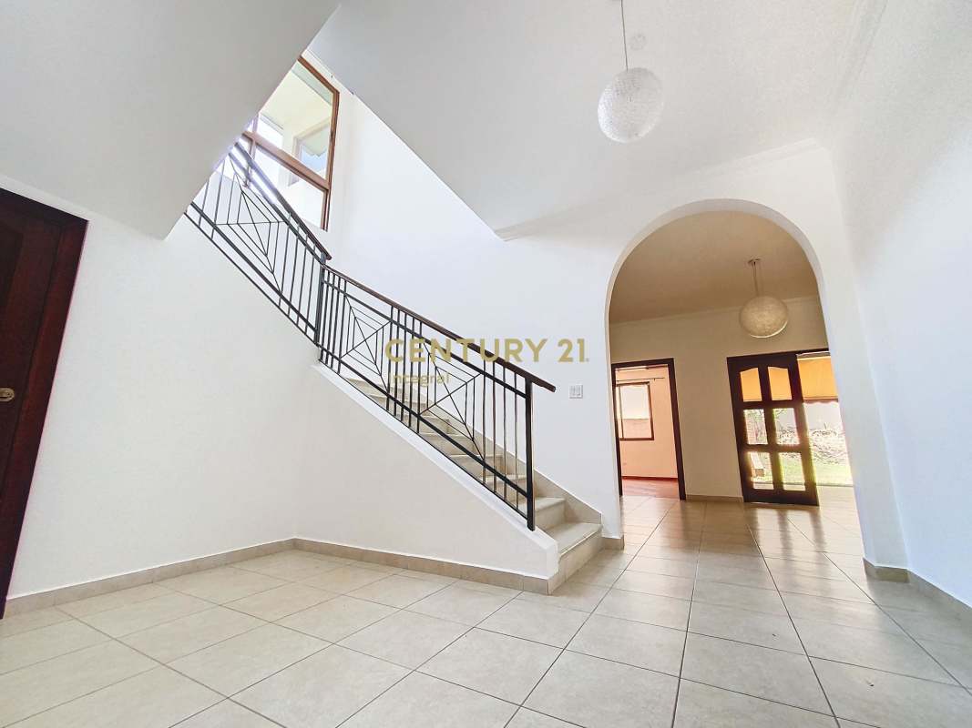 Covered terrace overlooking lush backyard garden in PH Camino de Cruces Clayton Panama