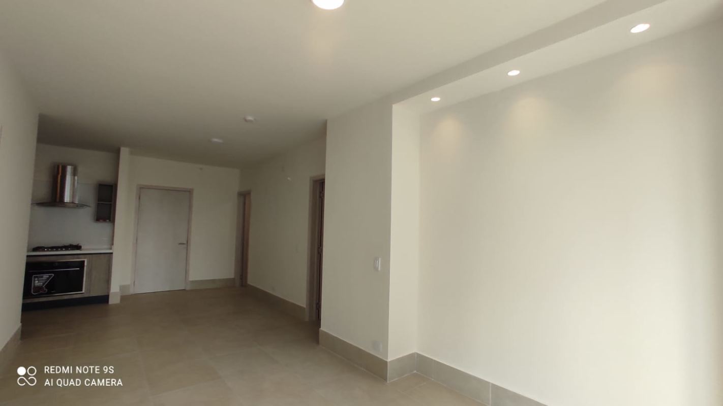Contemporary bathroom with glass shower and wooden vanity PH Ocean House Santa María