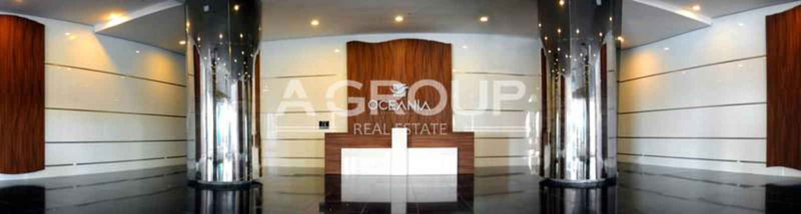 Rooftop terrace garden overlooking Panorama City skyline at Oceania Plaza Panama