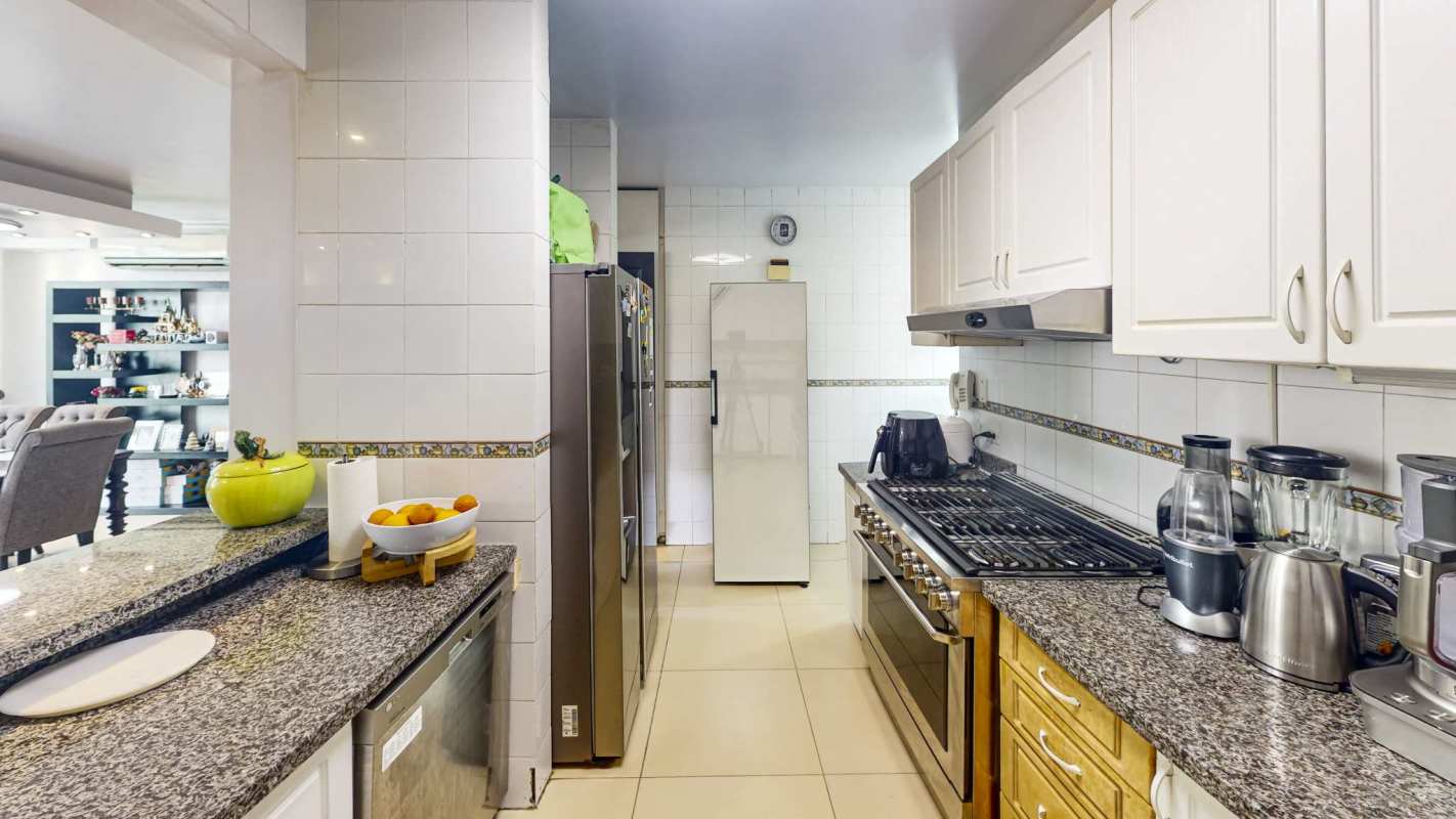 Contemporary master bedroom with window city views and modern decor PH Oceanía 100 Panama City