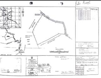 Detailed survey map showing boundaries and access of 6 hectare land for sale Santa Rita Chorrera Panama