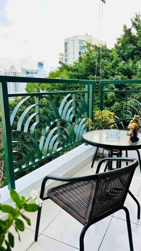 Private balcony with skyline views at PH Belview Tower 500 Edison Park Panama City