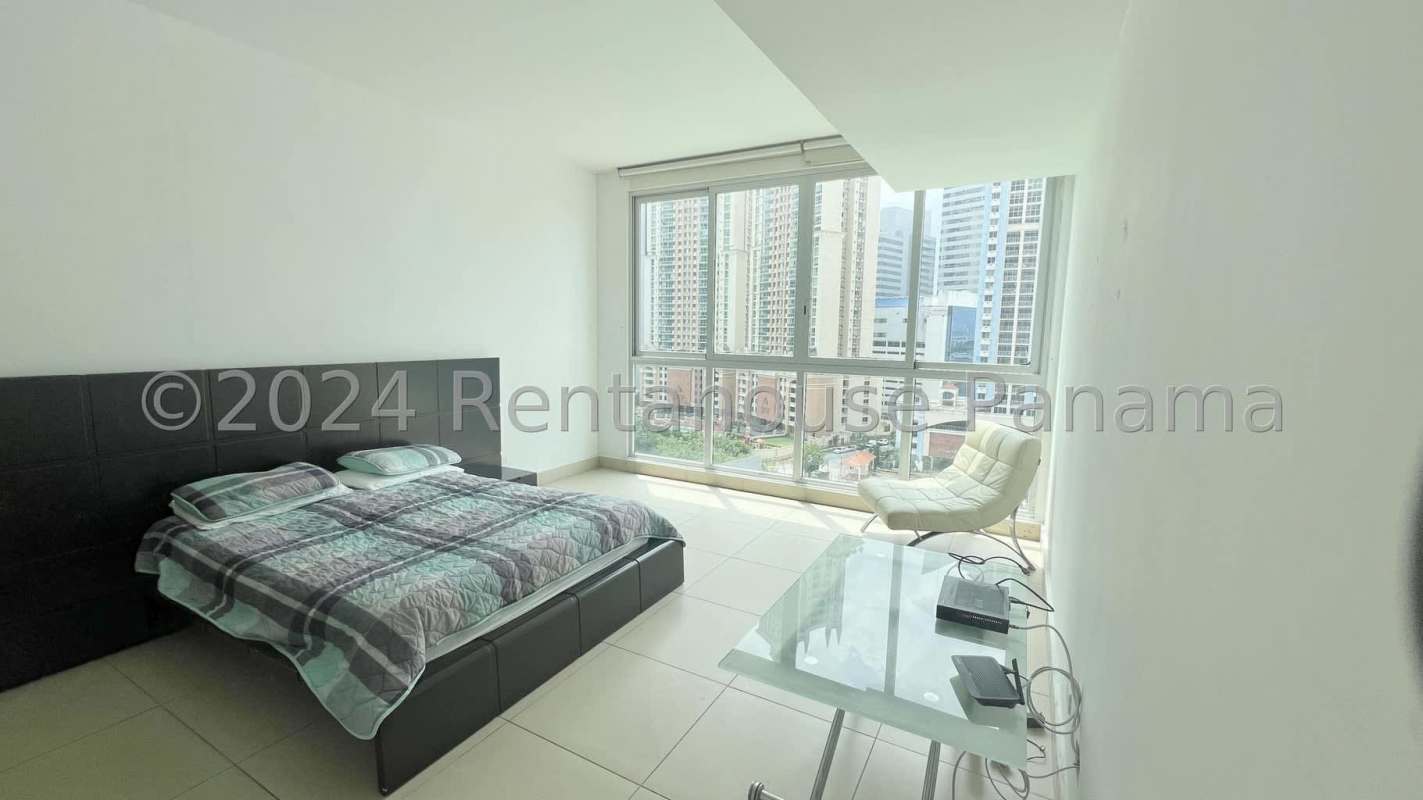 Modern gym with panoramic views in luxury PH Dupont Punta Pacífica Panama City