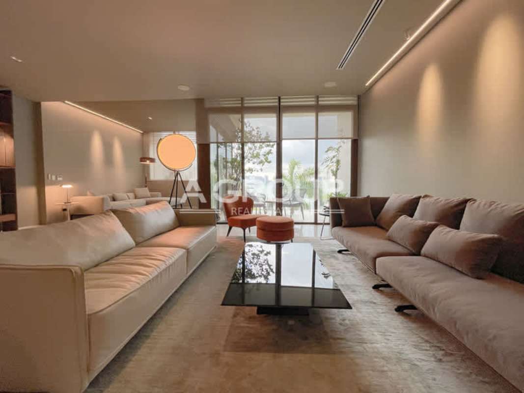 Luxury apartment open living and dining area with marble floors and ocean views Ocean Reef Islands Panama