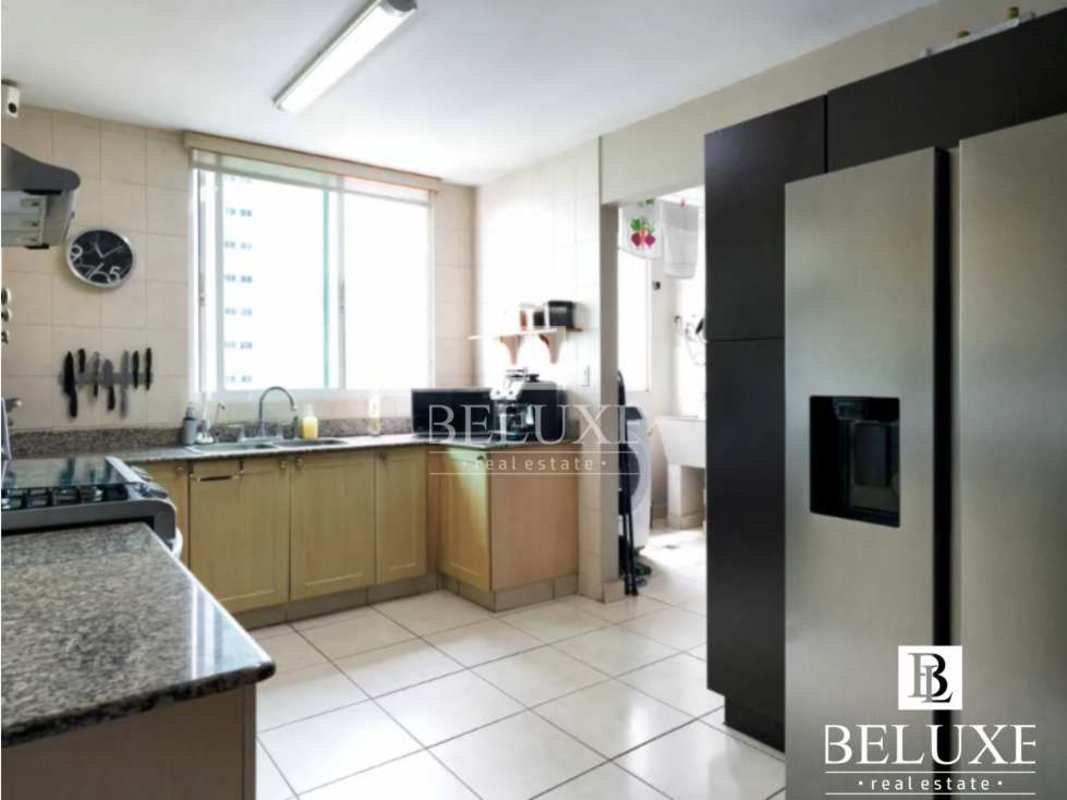 Fully equipped kitchen granite countertops stainless appliances PH Bahía Obarrio Obarrio Panama City