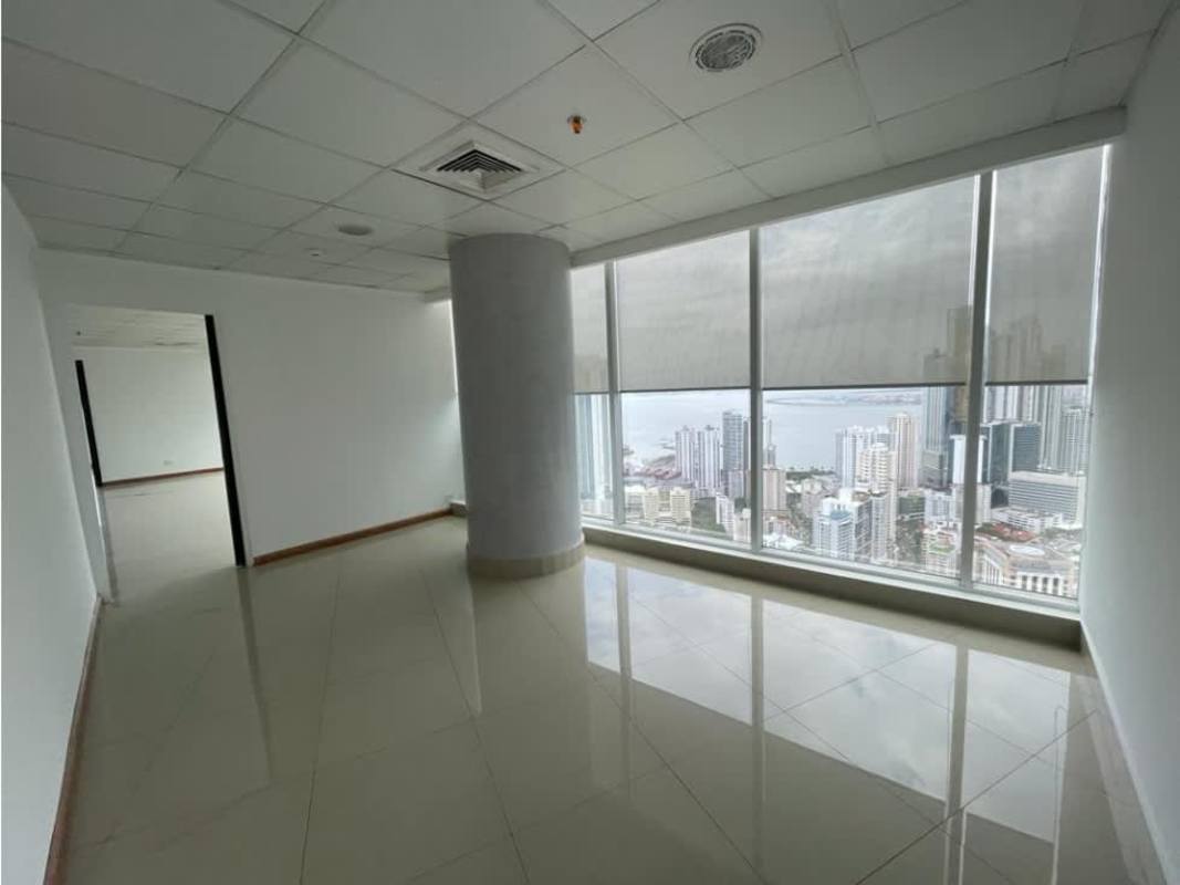 Compact kitchenette with cabinets inside commercial office at F&F Tower