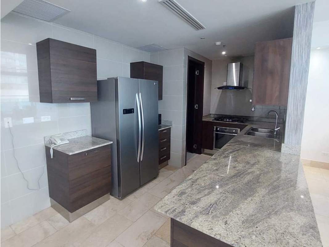 Dining space with access to oceanview balcony in PH Grand Tower Punta Pacifica Panama