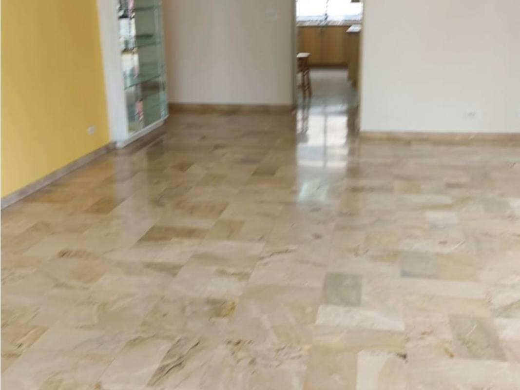 Modern kitchen granite countertops wood cabinets stainless fridge PH Tiffany Punta Paitilla Panama