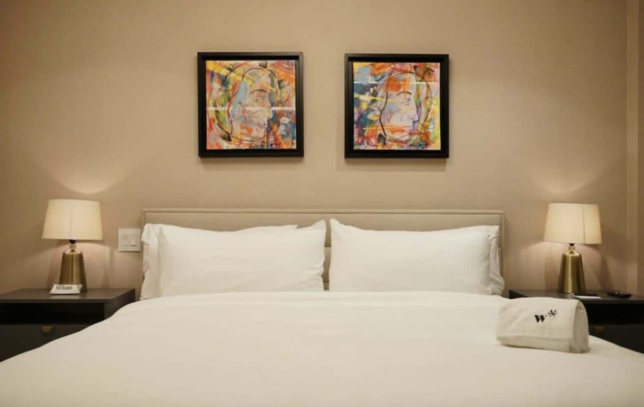 Stylish bathroom with modern fixtures and walk-in glass shower in Casco Viejo Panama