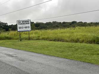 Large vacant mixed-use lot with mountain backdrop for sale Boquete Panama