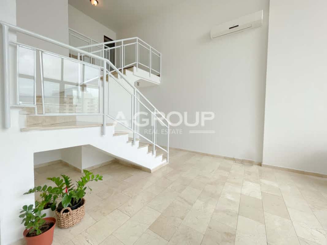 Spacious duplex loft layout with high ceilings and open space in PH Costa Pacifica Punta Pacifica