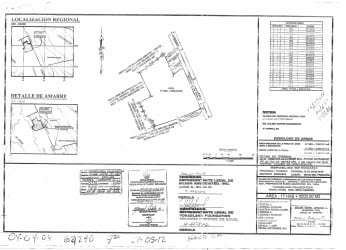 Survey map with dimensions property lines Via Boquete Panama land lot near Los Molinos