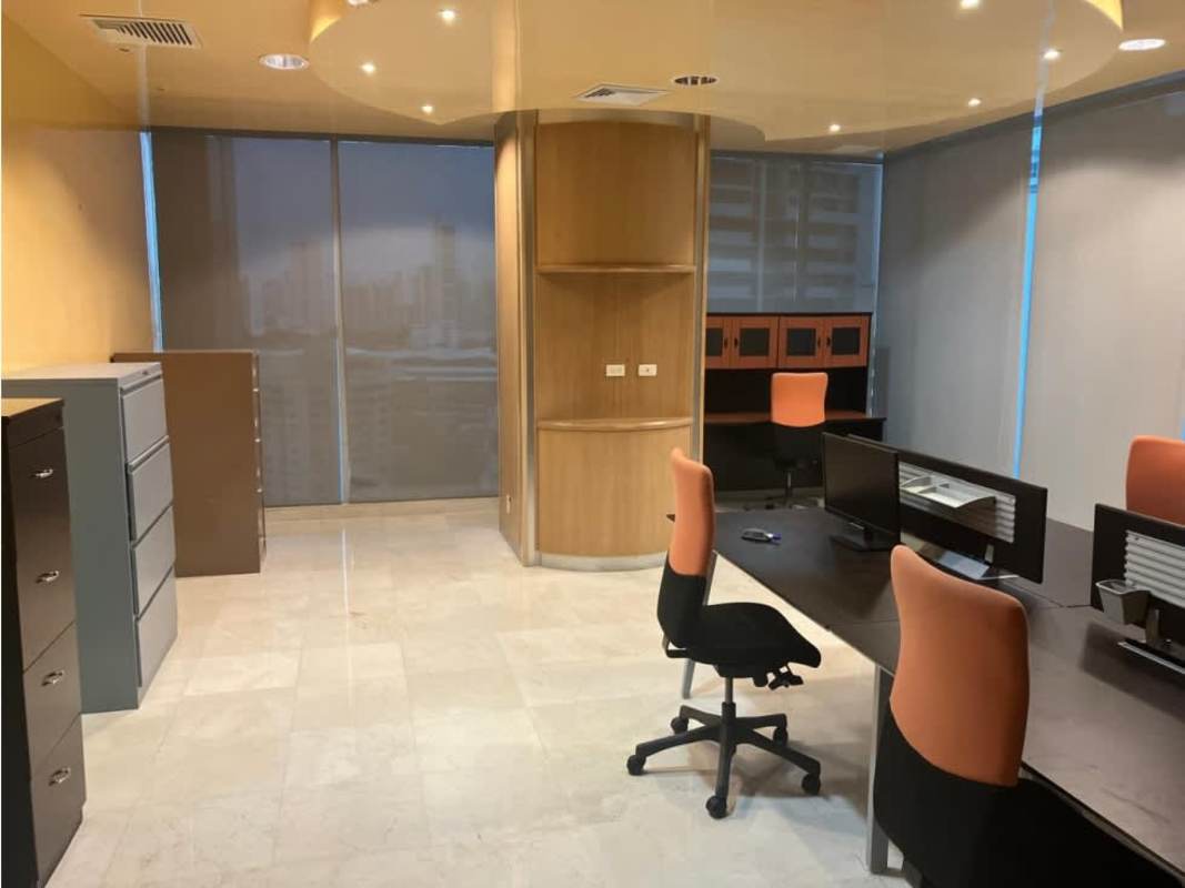 Panoramic city skyline views from commercial office in Torre Global Panama