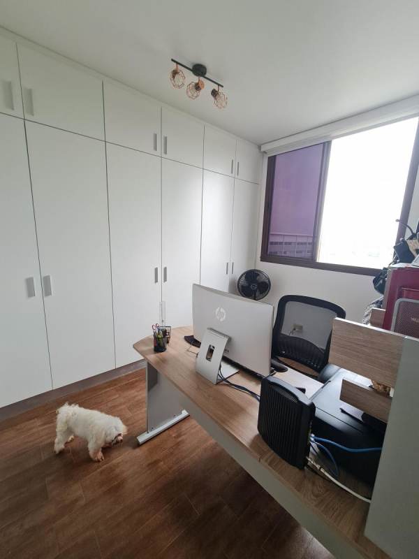 Bright home office space with built-in cabinets in PH Costa Sur Gardens Panama