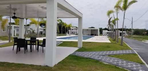 Spacious bathroom with dual sink vanity and mosaic tile The Village Beach Residence Panama