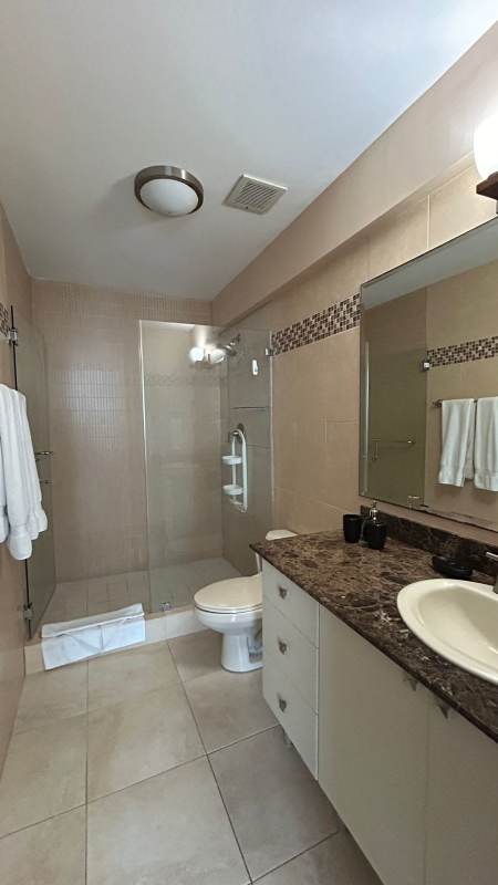 Dining space with large windows balcony panoramic views PH The Regent Costa del Este