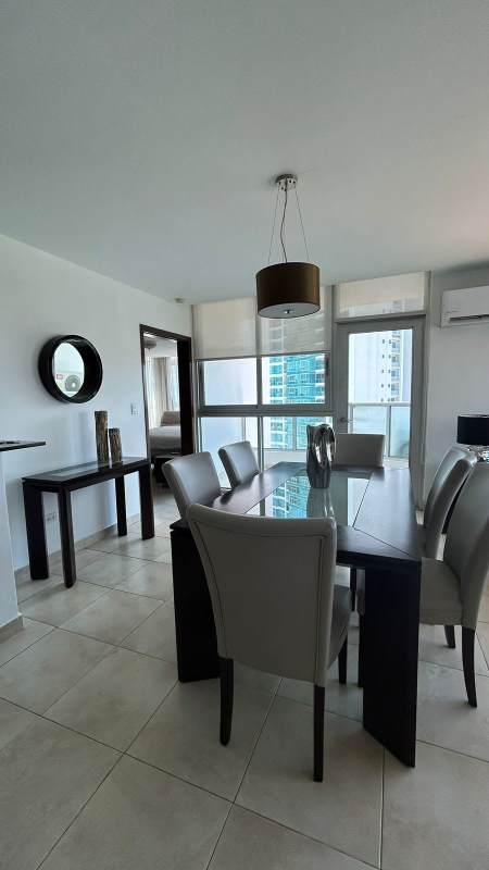 Modern furnished kitchen granite countertop stainless appliances PH The Regent Costa del Este