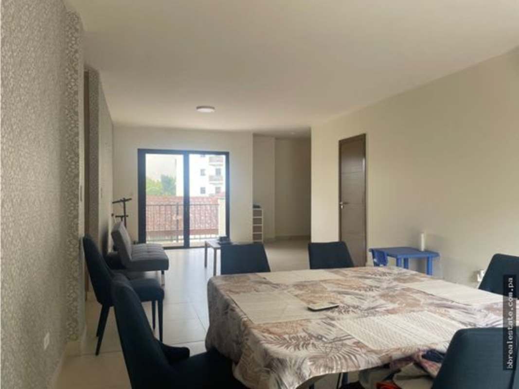 Bedroom with AC and access to terrace in Embassy Village Clayton Panama City apartment for sale