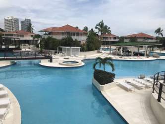 Coastal skyline with high-rise condominiums and sunsets at Coronado Panama