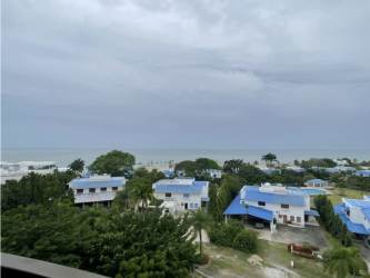 Coastal beachfront community with turquoise lagoon Playa Blanca Panama
