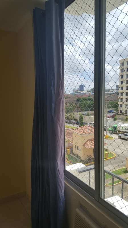 Bedroom tile floors and built-in closets Condado del Rey apartment Panama City for sale