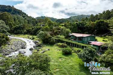 River access and botanical gardens on Paso Ancho mountain property in Panama