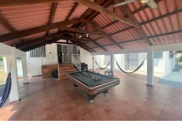 Bedroom with natural light tile floors balcony doors in Punta Chame