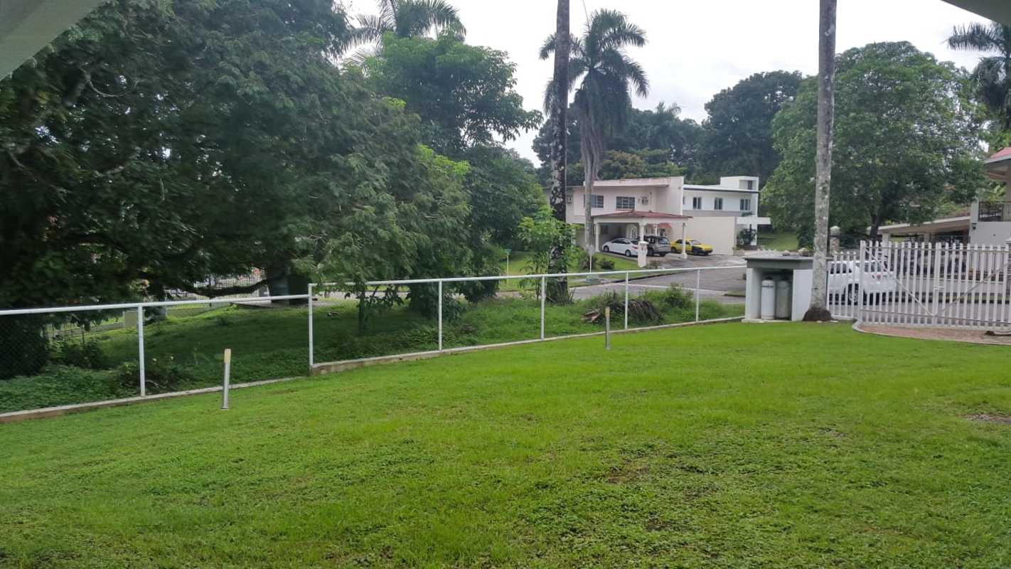 Modern kitchen with granite tops lime green cabinets gas stove stainless appliances Clayton Panama