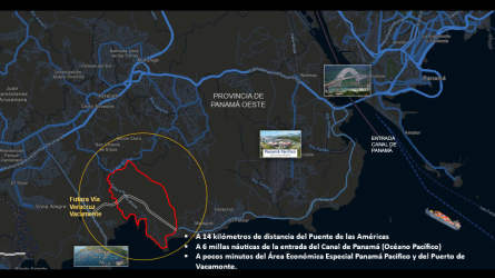 Concrete tunnel cut through soil as part of internal access infrastructure Bique Panama
