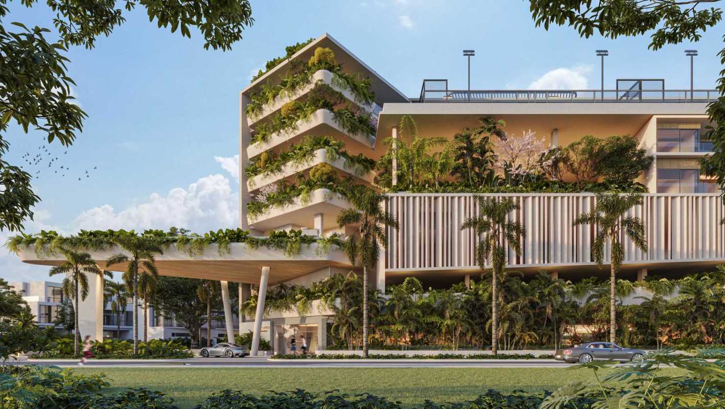 Modern luxury multi-story apartment tower in Ocean Reef Islands Panama City