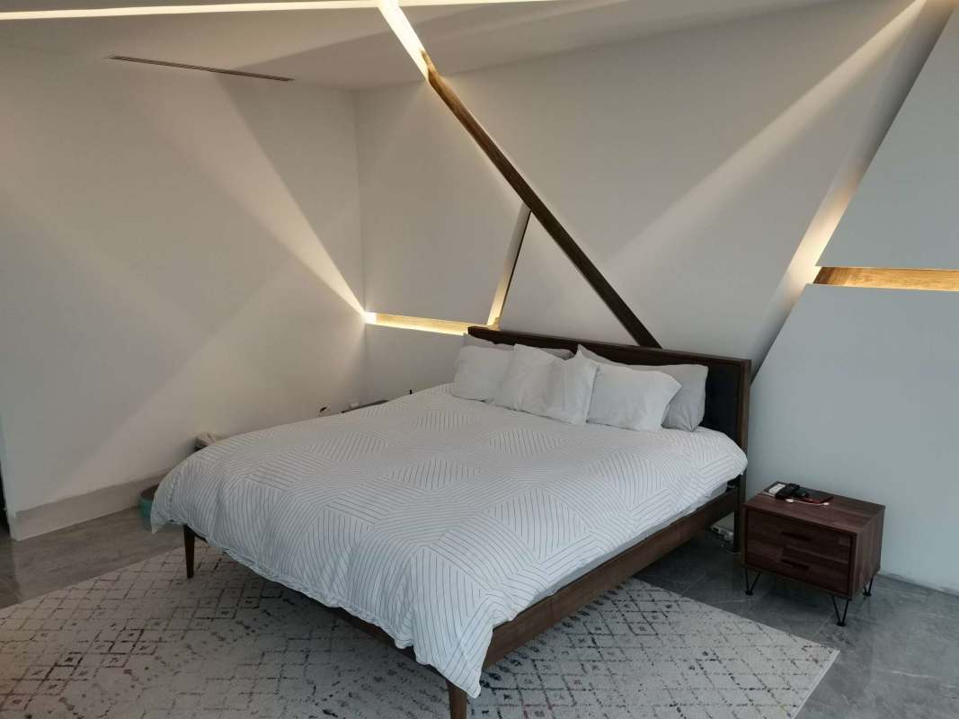 Luxury gourmet kitchen with Wolf stainless steel appliances triplex penthouse PH Quadrat Panama