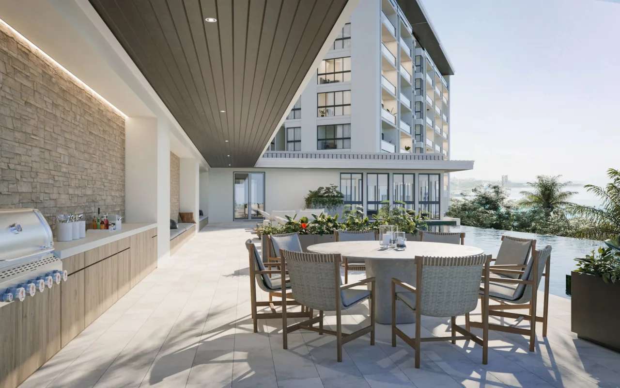 Oceanfront 1BR New Condo Passage Amador Panama