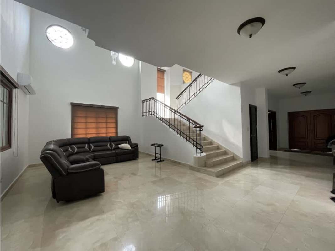 Bright living and dining with marble floors and large windows PH Los Senderos Clayton Panama