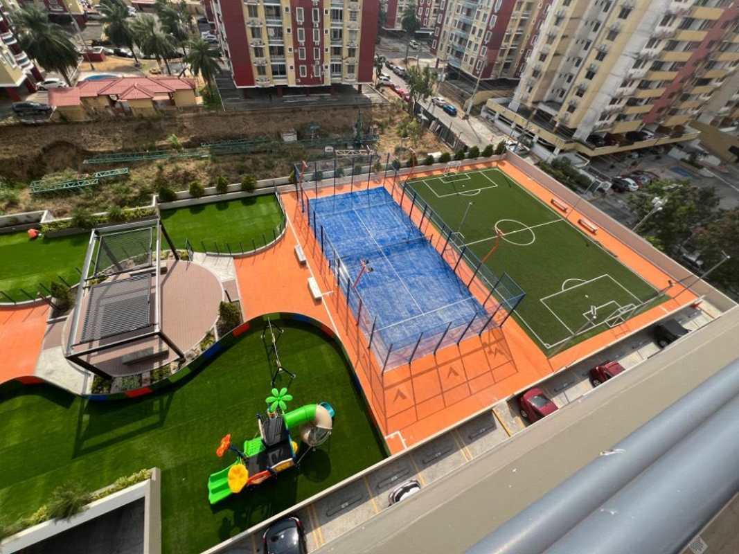 Modern bathroom with glass enclosed shower at PH Venice Place Condado del Rey