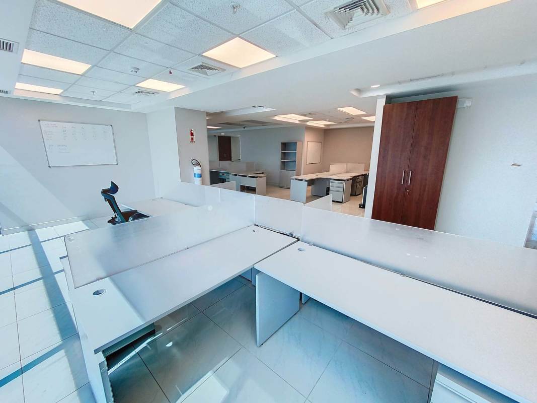 Bright open workspace in Hi-Point Tower, suitable for corporate division layout